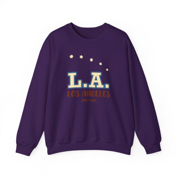 Los Angeles Stars Unisex Crewneck Sweatshirt - Cozy Fashion for LA Lovers, Gift for Travelers, Casual Chic, Spring Style, Every Day Wear - Image 6