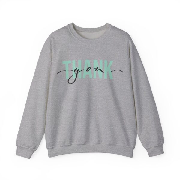 Thank You Crewneck Sweatshirt, Cozy Gift for Him or Her, Birthday, Appreciation, Casual Wear, Unisex Sweatshirt - Image 5