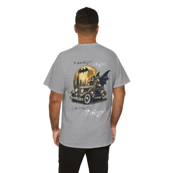 Batman Driving Car Moonlight Flight Gotham Knight T-Shirt, Graphic Tee, Superhero Fan Top, Comic Book Lover Gift, Dark Knight Shirt - Image 6