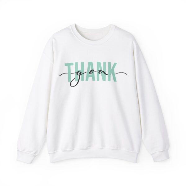 Thank You Crewneck Sweatshirt, Cozy Gift for Him or Her, Birthday, Appreciation, Casual Wear, Unisex Sweatshirt