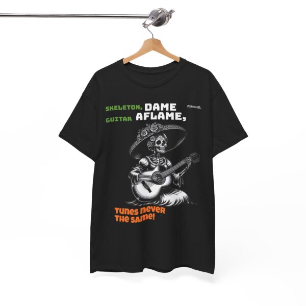 Skeleton Guitarist Unisex Tee, Halloween Shirt, Music Lover Gift, Día de los Muertos Fun, Casual Graphic Tee - Image 6