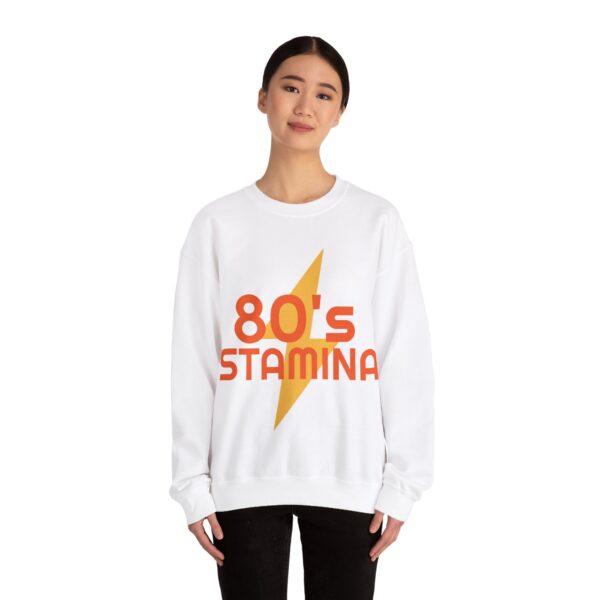80's Stamina Unisex Sweatshirt - Retro Style, Vintage Apparel, Gift for Nostalgia Lovers, 80s Parties - Image 7