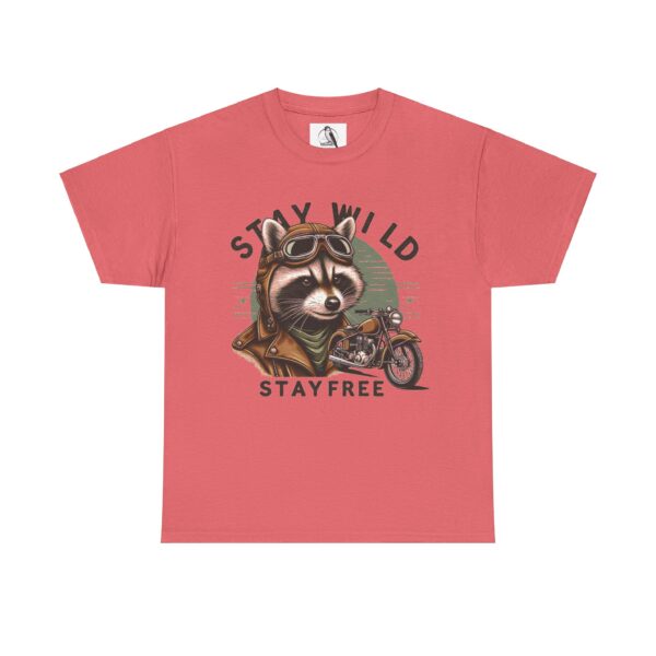 Stay Wild Raccoon Tee, Adventure Shirt, Biker Gift, Fun Graphic T-Shirt, Casual Wear, Vintage Vibe - Image 3