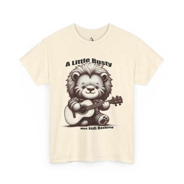 Cute Lion Graphic Tee, Fun Music Lover Shirt, Festival Wear, Unisex Casual Top, A Little Rusty But still rocking - Image 2