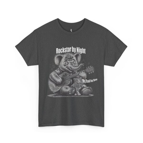 Rockstar by Night Elephant Tee, Fun Graphic Tee for Kids, Unisex Heavy Cotton Shirt, Music Lover Gift, Cool Dad Shirt - Image 9