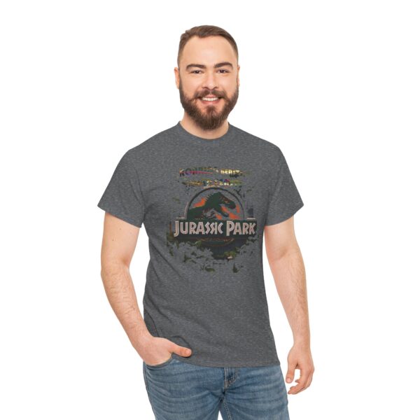 Jurassic Park Dinosaur Tee, Roaring Dino Shirt, Unisex Cotton T-Shirt, Gift for Paleontology Fans, Dinosaur Lover Tee - Image 10