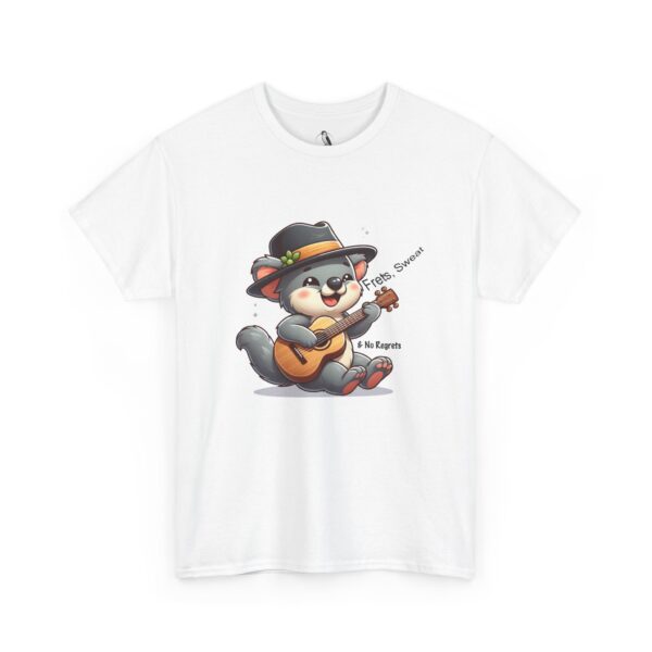 Cute Animal Guitar Tee, Music Lover Shirt, Unisex Heavy Cotton Tee, Gift for Musicians, Fun T-Shirt, Casual Wear - Image 10