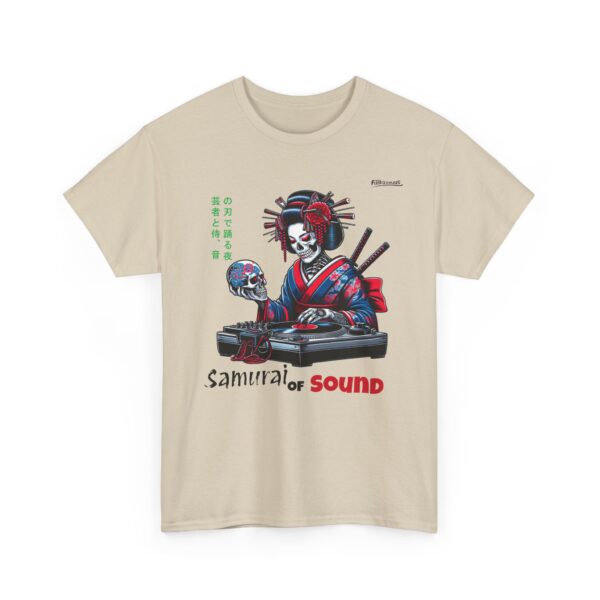 Samurai Geisha playing music Unisex Tee Shirt , Japanese Warrior T-Shirt, Samurai Gift, Geisha Tee, Samurai Warrior Shirt