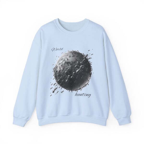 World Hunting Sweatshirt, Cozy Crewneck, Eco-Friendly Gift, Unisex Clothing, Perfect for Earth Day, Eco-Conscious Fashion