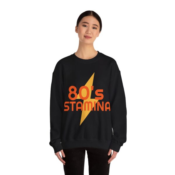 80's Stamina Unisex Sweatshirt - Retro Style, Vintage Apparel, Gift for Nostalgia Lovers, 80s Parties - Image 10