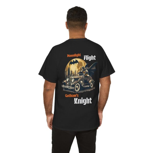 Batman Driving Car Moonlight Flight Gotham Knight T-Shirt, Graphic Tee, Superhero Fan Top, Comic Book Lover Gift, Dark Knight Shirt - Image 3