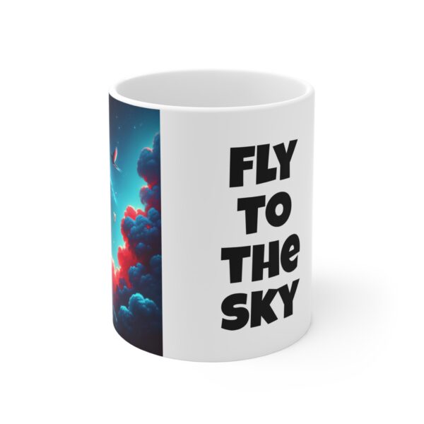 Inspirational Cloud Mug - Dream Big, Fly to the Sky - Motivational Coffee Cup, Home Decor, Sky Lovers