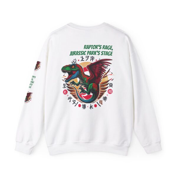T-Raptor Graphic Sweatshirt, Dinosaur Crewneck Jurrasic Park Sweater, Gift for Dino Lover - Image 5