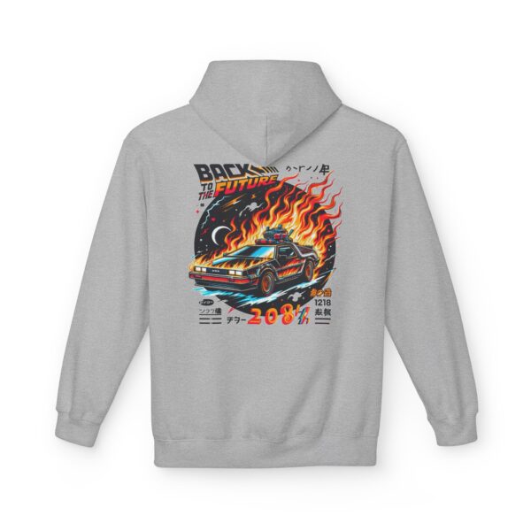 Fleece Hoodie, Future Racing Car Design, Gift for Car Enthusiasts, Trendy Streetwear, Unique Hooded Sweatshirt, Cool Zip-Up Jacket - Image 7