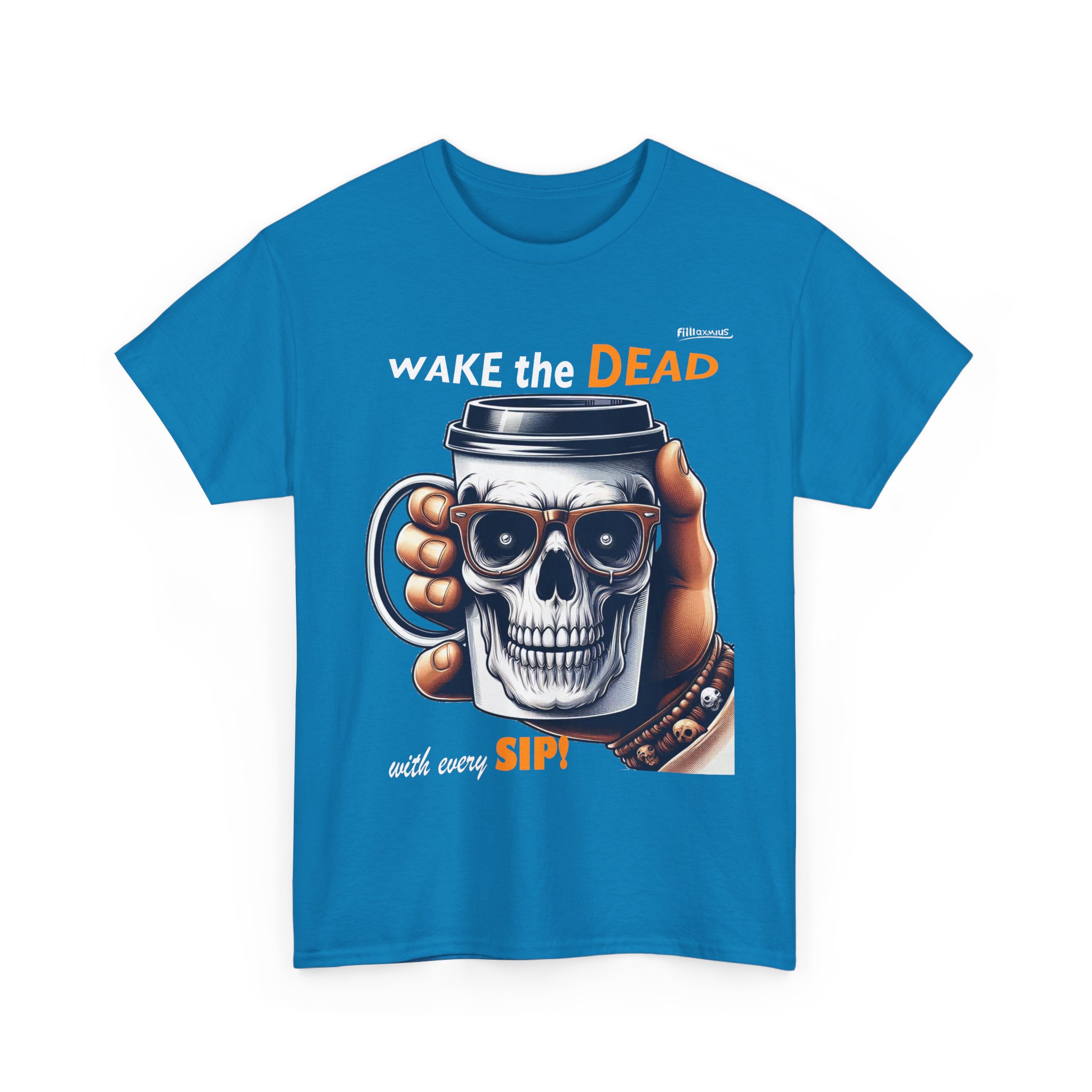 Wake the Dead Skull Tee, Spooky Coffee Shirt, Halloween Gift, Unisex Graphic Tee - Image 21
