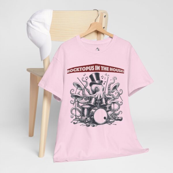 Rocktopus Octopus Drumming Unisex Tee - Fun Music Shirt, Musician t-shirt, Kids Party - Image 9