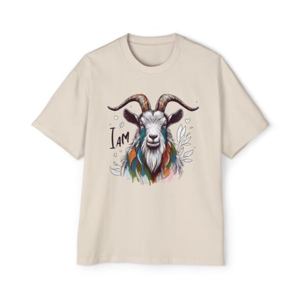 Men's Goat Graphic Tee - Oversized Casual Shirt, I Am T-Shirt, Animal Lover Gift, Unique Fashion, Everyday Wear, Eco-Friendly - Image 9