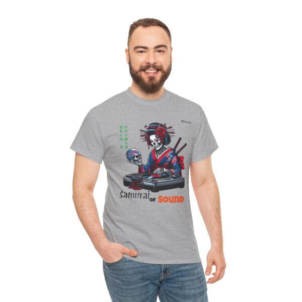 Samurai Geisha playing music Unisex Tee Shirt , Japanese Warrior T-Shirt, Samurai Gift, Geisha Tee, Samurai Warrior Shirt - Image 8
