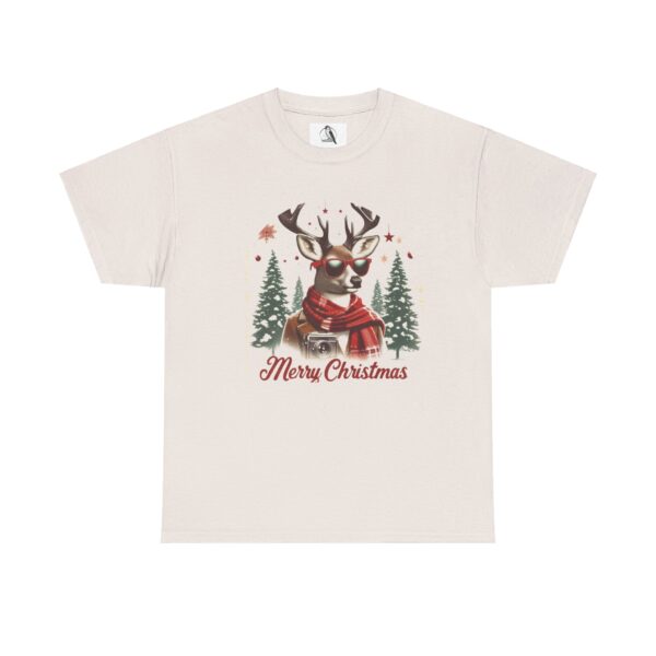 Festive Deer Christmas Tee -  Christmas Party Shirt, Winter Apparel, Funny Graphic - Image 9