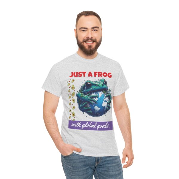 Quirky Frog Graphic Tee - Eco-Friendly Gift, Nature Lover Apparel, Casual Wear, Fun Animal Shirt - Image 3