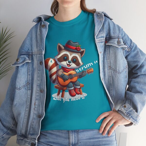 Strum It Raccoon Tee | Fun Animal Graphic Tee, Gift for Musicians, Casual Outfit, Music Lover Apparel, Playful T-Shirt - Image 9