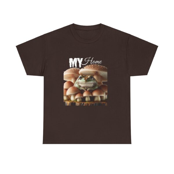 My Home Frog Tee - Quirky T-Shirt for Nature Lovers, Unique Gift, Casual Wear, Eco-Friendly Apparel, Fun Statement Piece - Image 4