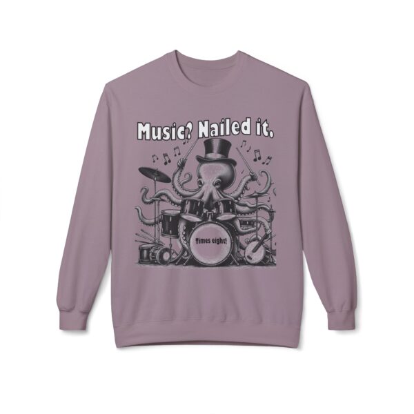 Music-Themed Crewneck Sweatshirt, Unisex Fleece Top for Musicians,  Music Lover t-shirt - Image 9