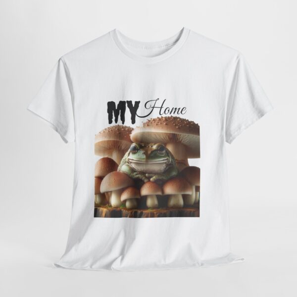 My Home Frog Tee - Quirky T-Shirt for Nature Lovers, Unique Gift, Casual Wear, Eco-Friendly Apparel, Fun Statement Piece - Image 9