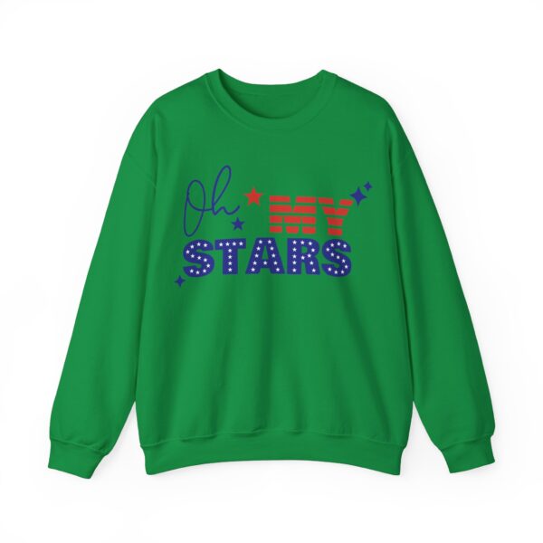 Patriotic Sweatshirt, Oh My Stars Crewneck, Unisex Pullover for Fourth of July, Graphic T-shirt, USA Pride Top - Image 9