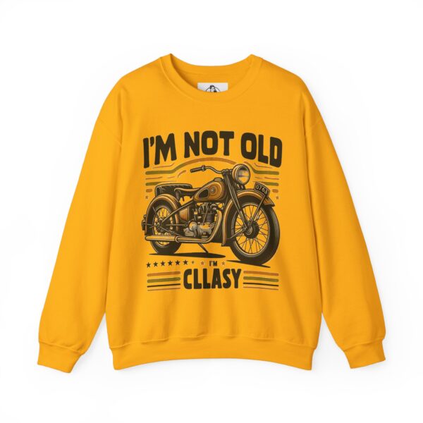 Vintage Motorcycle Humor Sweatshirt, Fun Gift for Riders, Perfect for Birthdays, Casual Style, Unisex Crewneck - Image 9