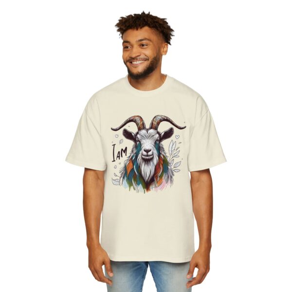 Men's Goat Graphic Tee - Oversized Casual Shirt, I Am T-Shirt, Animal Lover Gift, Unique Fashion, Everyday Wear, Eco-Friendly - Image 7