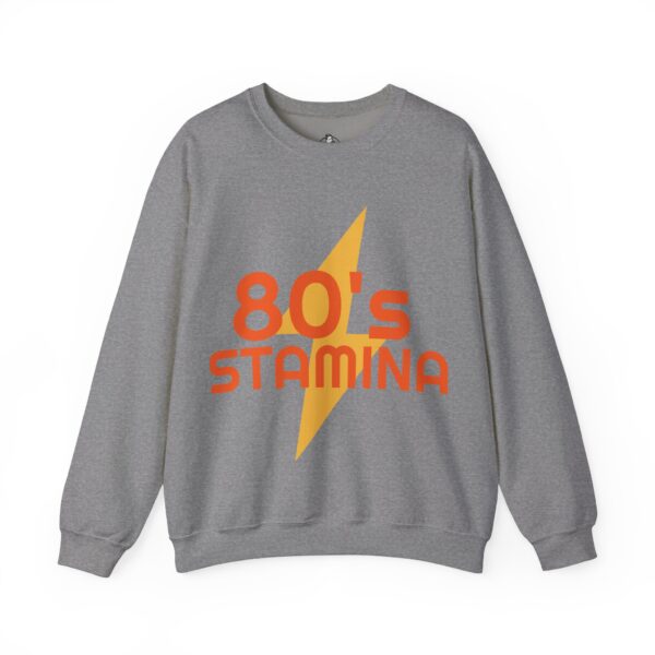 80's Stamina Unisex Sweatshirt - Retro Style, Vintage Apparel, Gift for Nostalgia Lovers, 80s Parties - Image 8