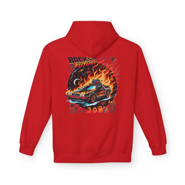 Fleece Hoodie, Future Racing Car Design, Gift for Car Enthusiasts, Trendy Streetwear, Unique Hooded Sweatshirt, Cool Zip-Up Jacket - Image 9