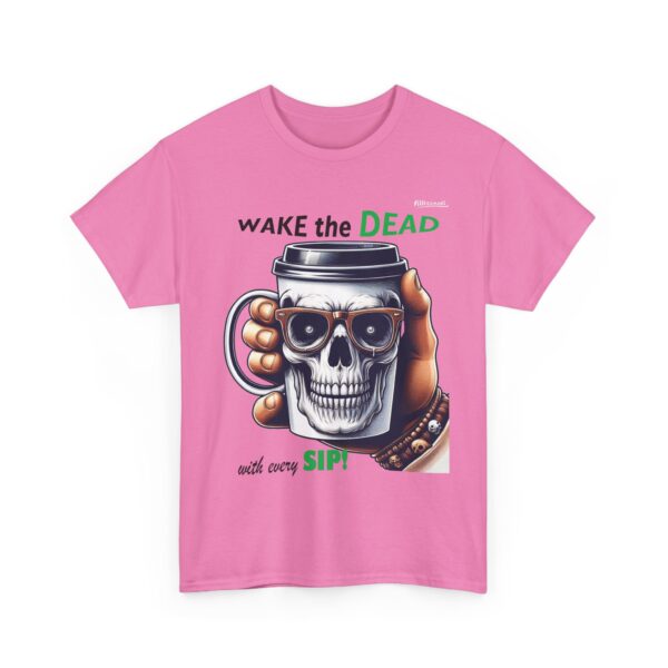 Wake the Dead Skull Tee, Spooky Coffee Shirt, Halloween Gift, Unisex Graphic Tee - Image 27