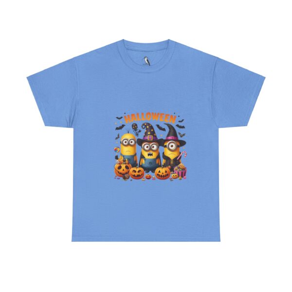 Halloween Minions Unisex Heavy Cotton Tee, Fun Costume Party Shirt, Great for Kids and Adults, Perfect Halloween Gift, Festive Apparel