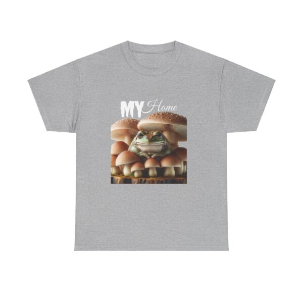 My Home Frog Tee - Quirky T-Shirt for Nature Lovers, Unique Gift, Casual Wear, Eco-Friendly Apparel, Fun Statement Piece - Image 3