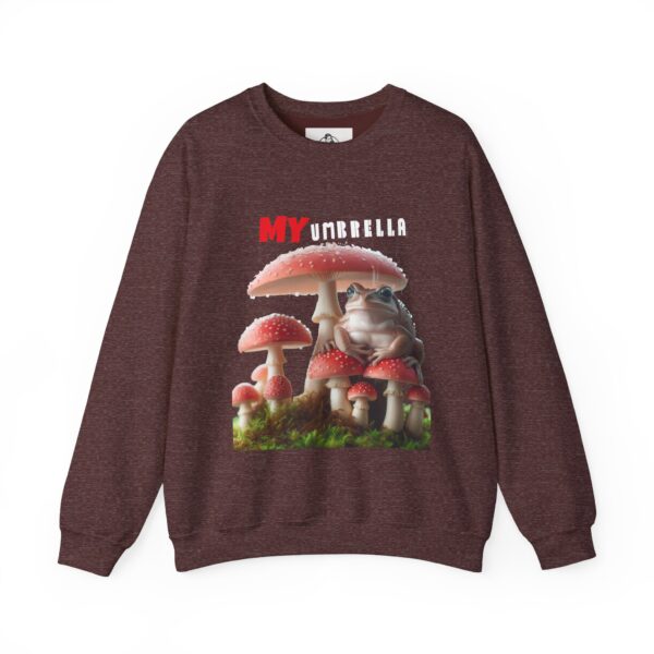 My Umbrella Funny Crewneck Sweatshirt, Cozy Mushroom Sweatshirt, Gifts for Nature Lovers, Cute Sweatshirt for Friends, Unisex Fall Fashion, - Image 3