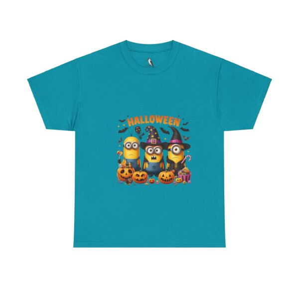 Halloween Minions Unisex Heavy Cotton Tee, Fun Costume Party Shirt, Great for Kids and Adults, Perfect Halloween Gift, Festive Apparel - Image 5