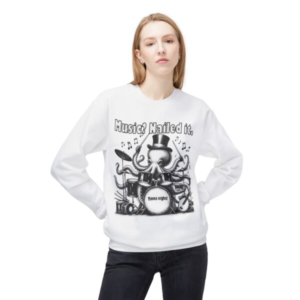 Music-Themed Crewneck Sweatshirt, Unisex Fleece Top for Musicians,  Music Lover t-shirt