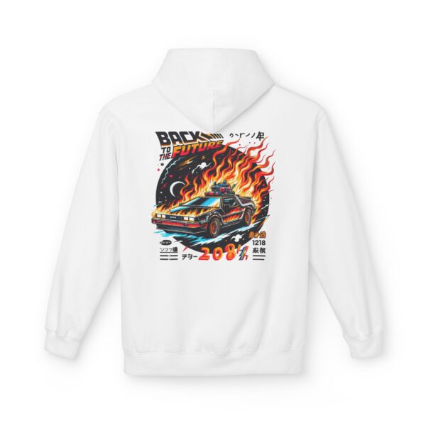 Fleece Hoodie, Future Racing Car Design, Gift for Car Enthusiasts, Trendy Streetwear, Unique Hooded Sweatshirt, Cool Zip-Up Jacket - Image 5