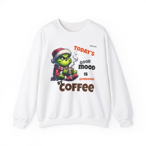 Grinch Coffee Sweatshirt - Cozy Holiday Crewneck, Funny Gift for Coffee Lovers, Winter Warmth, Christmas Cheer, Festive Style