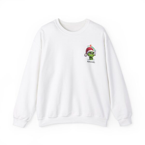 Grinch Sweatshirt, Christmas Gift Sweatshirt, Holiday Clothing, Grinch Lover Sweatshirt, Festive Humor Sweatshirt, Merry Grinchmas Apparel - Image 5