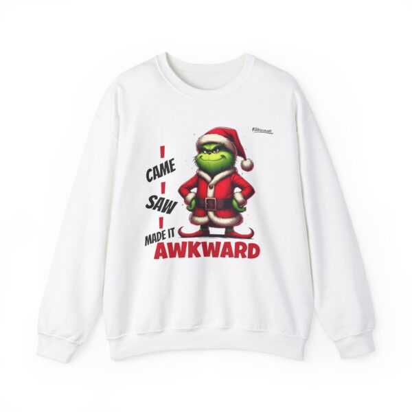 Grinch Sweatshirt, Awkward sweatshirt | Holiday Apparel, Funny Christmas Gift, Unisex Crewneck, Cozy Winter Sweatshirt, Festive Loungewear - Image 6