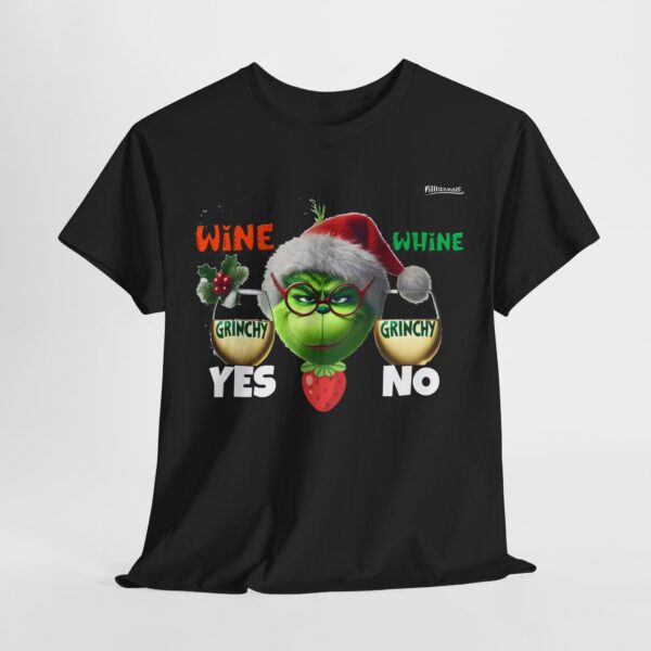 Grinchy Holiday Tee - Funny Christmas Shirt, Gifts for Grinch Lovers, Unisex Festive Top, Ugly Sweater Alternative, Wine Lovers T-Shirt