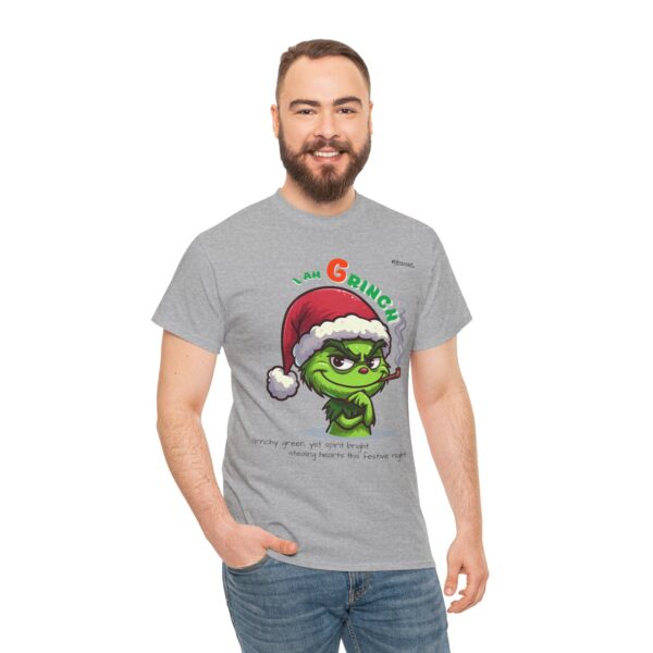 Grinch T-shirt, Christmas Gift Tee, Holiday Clothing, Grinch Lover Shirt, Festive Humor T-Shirt, Merry Grinchmas Apparel - Image 8