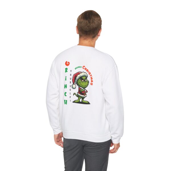 Grinch Christmas Sweatshirt, Festive Crewneck, Holiday Gift, Cozy Winter Apparel, Unisex Sweater for Christmas - Image 3