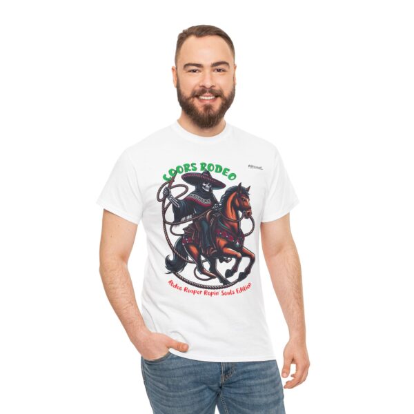 Rodeo Reaper Ropin' Souls Edition Coors Rodeo Vintage-Inspired Graphic T-Shirt, Perfect for Rodeo Fans, Unisex Cotton Tee - Image 4
