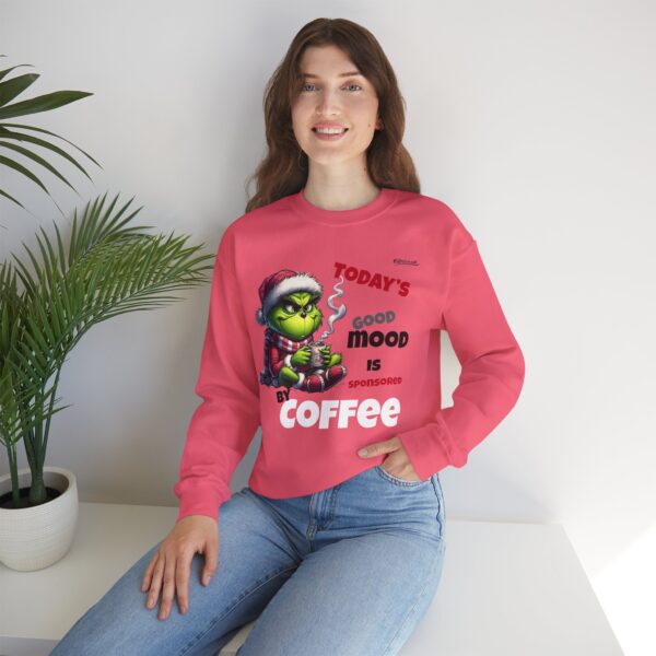 Grinch Coffee Sweatshirt - Cozy Holiday Crewneck, Funny Gift for Coffee Lovers, Winter Warmth, Christmas Cheer, Festive Style - Image 10