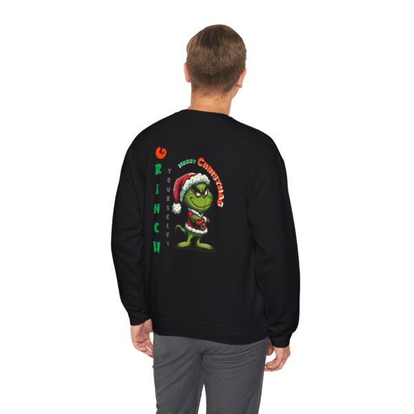 Grinch Christmas Sweatshirt, Festive Crewneck, Holiday Gift, Cozy Winter Apparel, Unisex Sweater for Christmas - Image 6