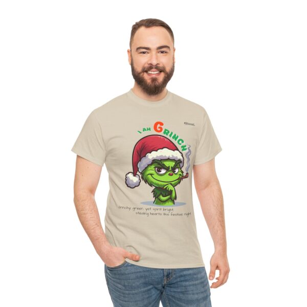 Grinch T-shirt, Christmas Gift Tee, Holiday Clothing, Grinch Lover Shirt, Festive Humor T-Shirt, Merry Grinchmas Apparel - Image 6